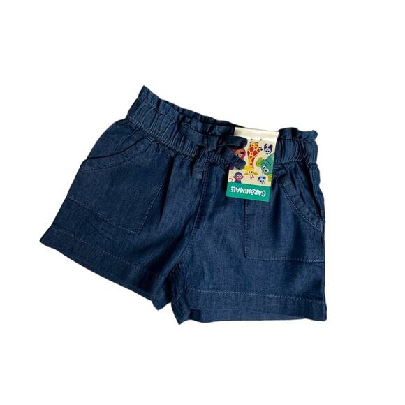 Garanimals Size 0 - 3 Months Baby Girls 2pcs Denim shorts shirt Rainbow Sun Set - Picture 9 of 10